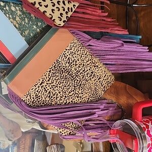 NWT Folklore Crossbody Leather/Hair on Hide purse